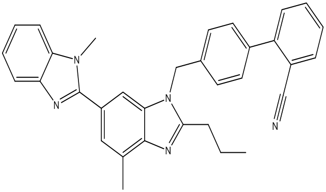 Telmisartan EP Impurity G \ Telmisartan Cyano Analog \ 2-Descarboxy-2-Cyano Telmisartan